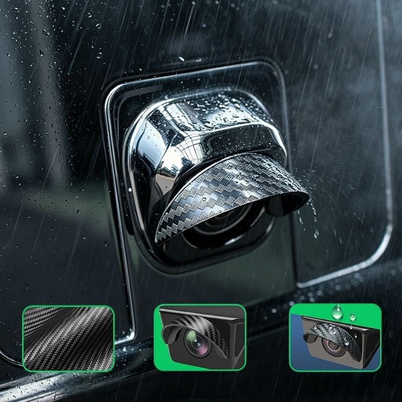 Camera Rain Cover - 新型車用バックカメラシリコン製雨よけカバー、自動車リアカメラレインシールドカバー、カーアクセサリー、車用リアビューカメラシールド