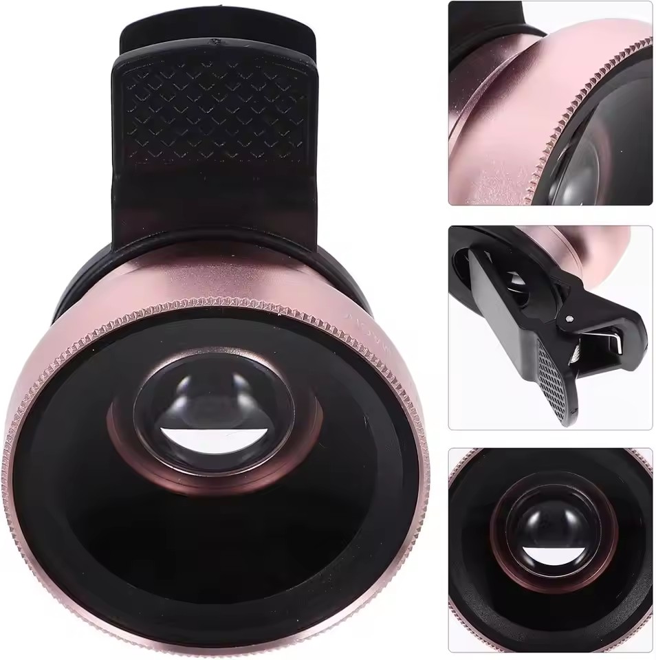 Photography Zooming - 2 IN 1 レンズユニバーサルクリップ 37mm 携帯電話レンズ