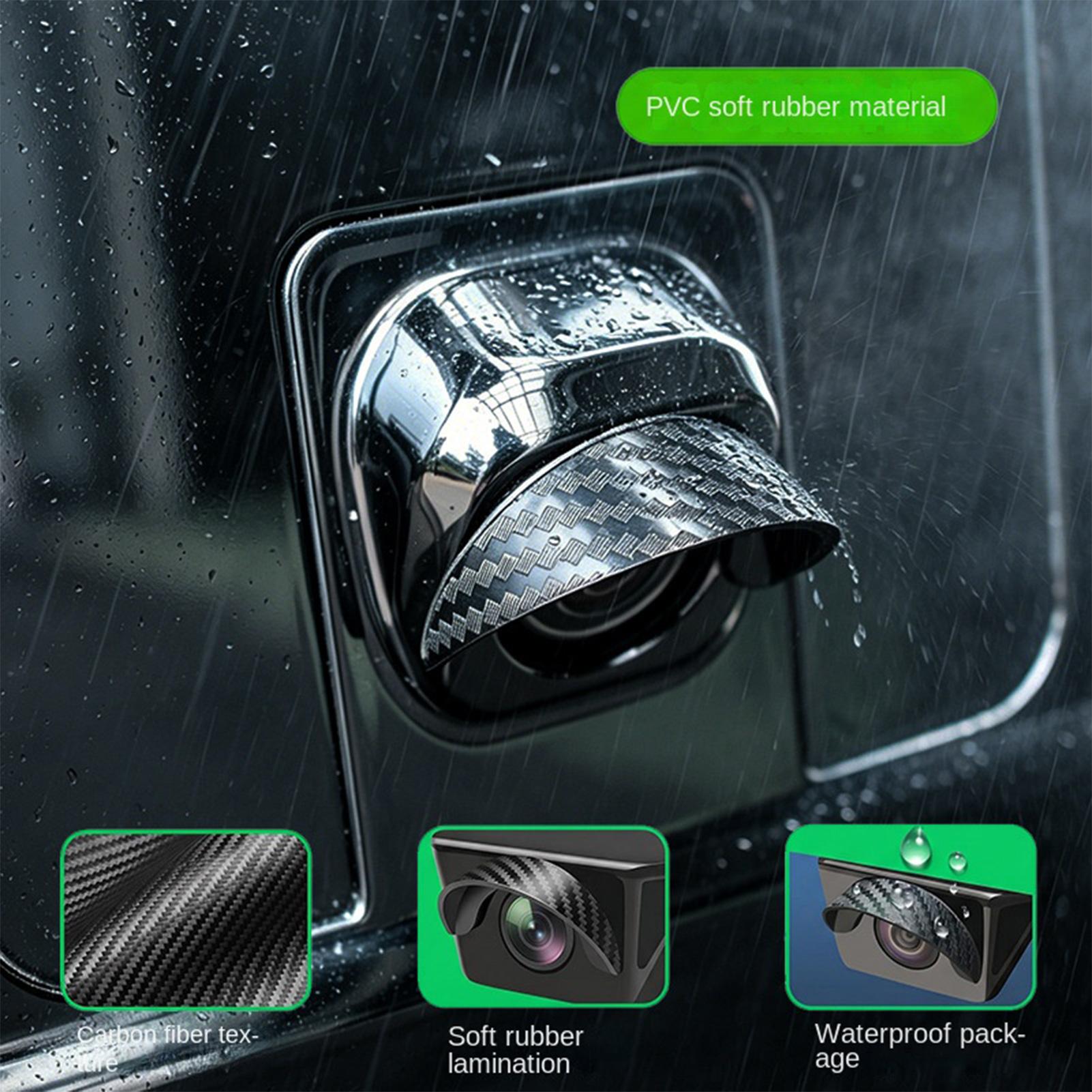 Camera Rain Cover - バックアップカメラレインシールド自己粘着防水カバー車両トラックセダンRV屋外運転通勤用リアビュー保護