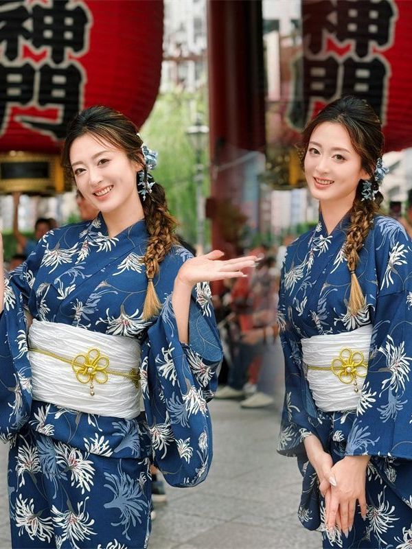 Photography Online - 新しい伝統的な和服スタイルの写真撮影用ドレス女の子用バスローブ改良版ポリエステル素材オンライン限定