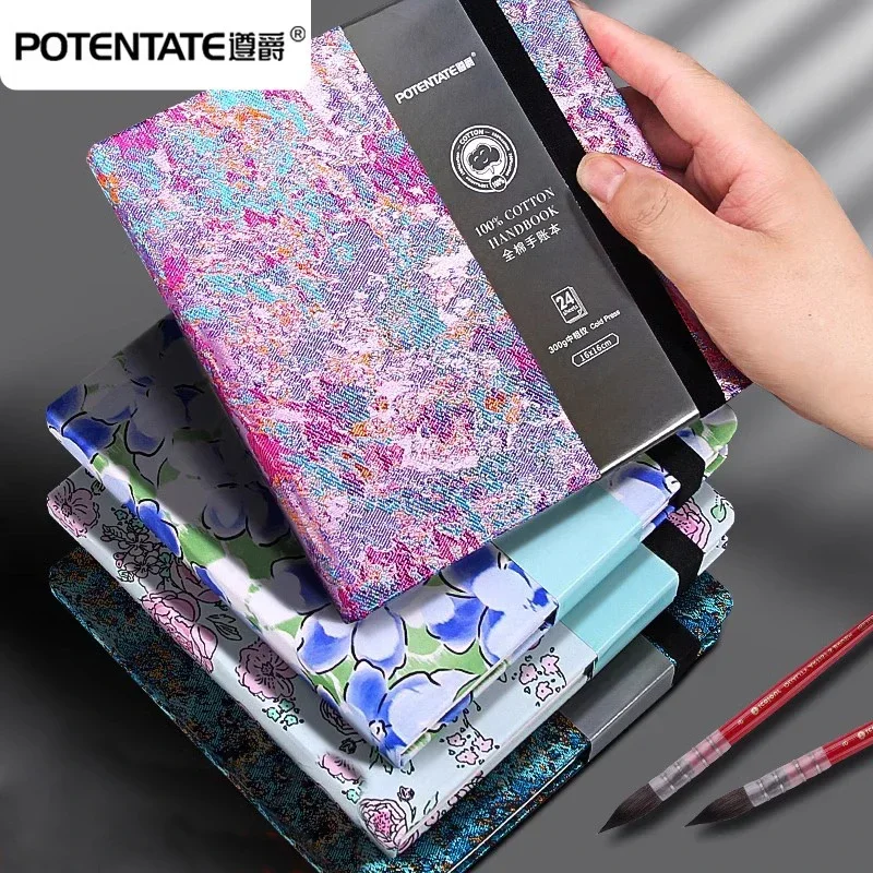 Photography Book - POTENTATE 綿 100% 水彩ブックスクエアスケッチブック 300 グラムアート描画スケッチパッド