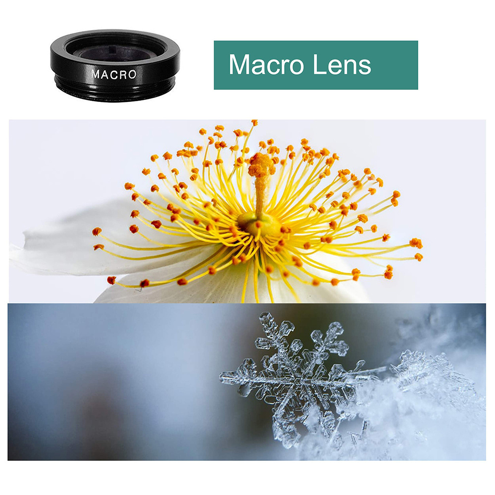 ユニバーサル3in1魚眼レンズ 広角マクロフォン魚眼レンズ  - Photography Zooming のレビューと価格