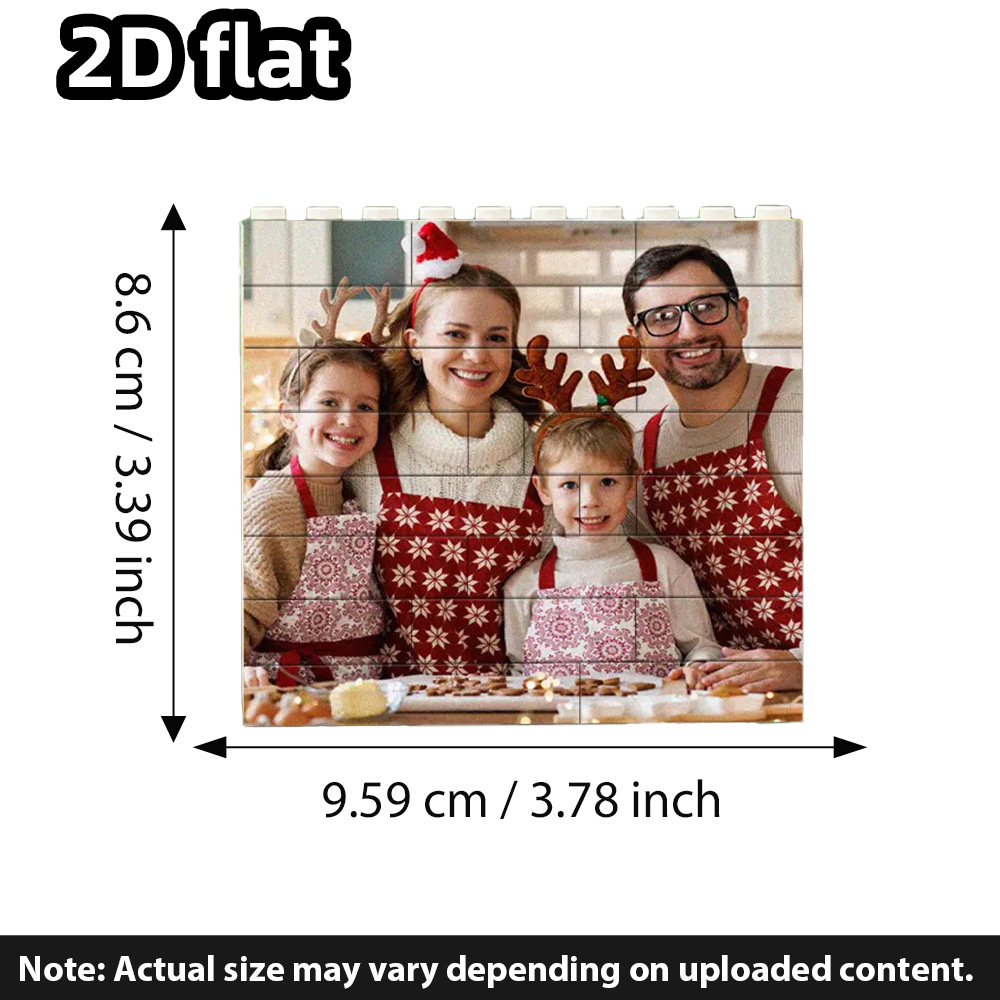 クリスマスデコレーション用のカスタマイズされた写真入り積み木 - Photography Ideas のレビューと価格