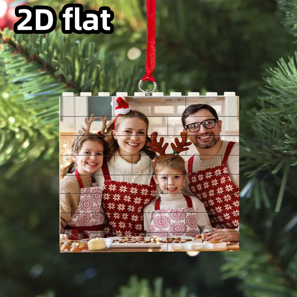 クリスマスデコレーション用のカスタマイズされた写真入り積み木 - Photography Ideas のレビューと価格