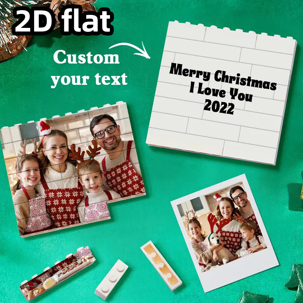 クリスマスデコレーション用のカスタマイズされた写真入り積み木 - Photography Ideas のレビューと価格