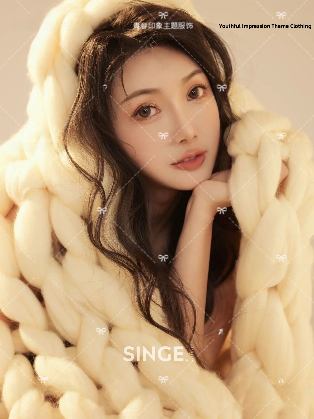 豪華なスタイルの韓国風レイジーブランケット若い女の子の純粋な - Photography Young のレビューと価格