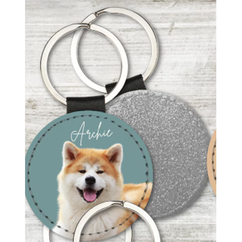 カスタムペット写真キーホルダー、パーソナライズされた犬猫の肖 - Photography Object のレビューと価格