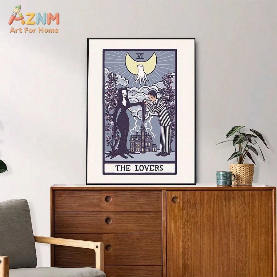 AZNM 恋人たちのタロットカード キャンバス ウォールアー - Photography Dark のレビューと価格
