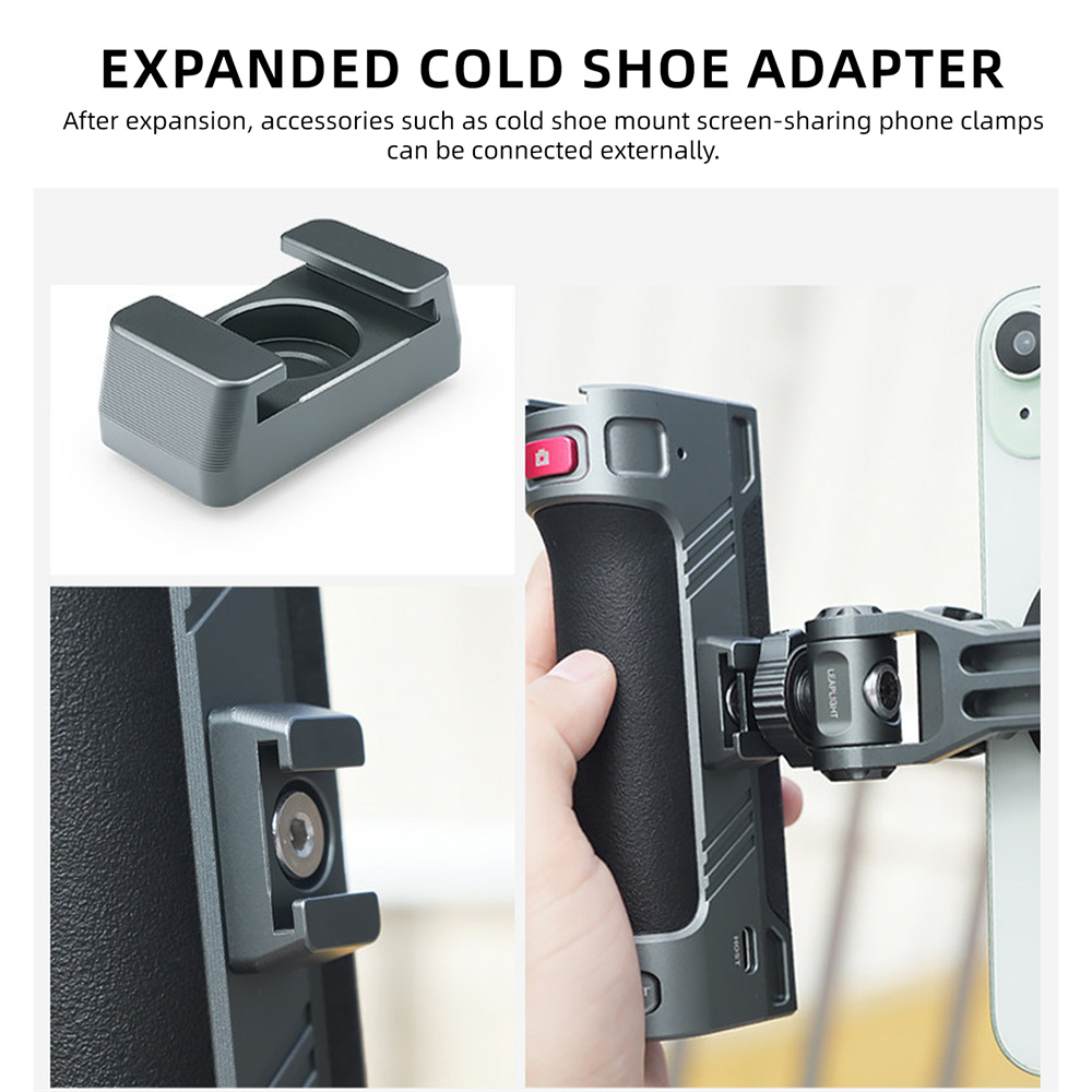 Leaplightスマホ撮影グリップ リモートシャッター付き - Photography With Iphone 15 のレビューと価格