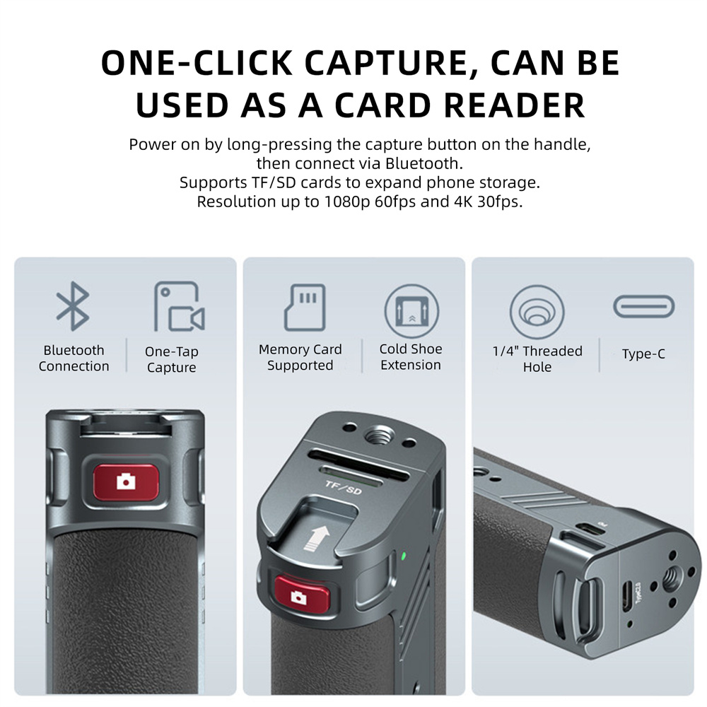 Leaplightスマホ撮影グリップ リモートシャッター付き - Photography With Iphone 15 のレビューと価格