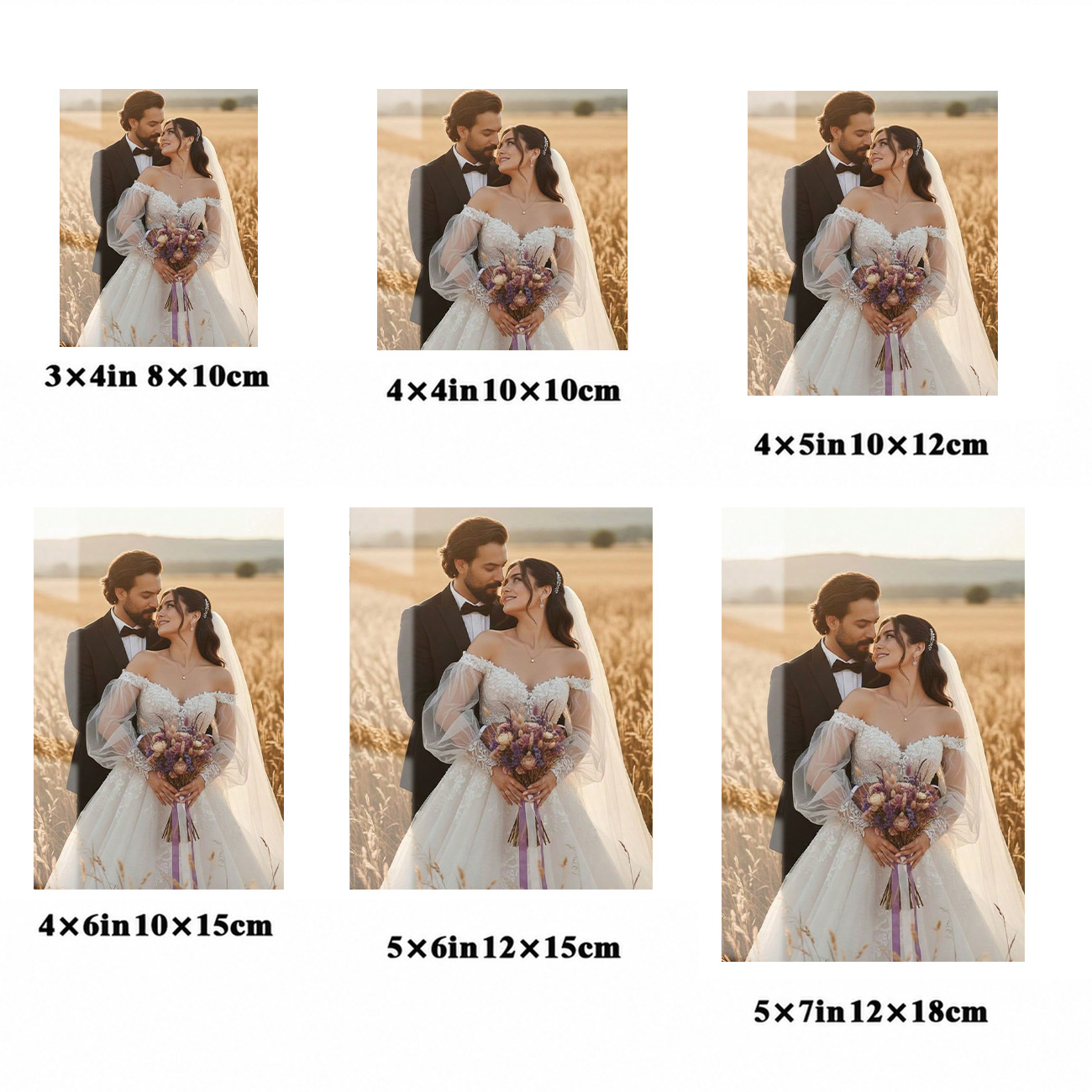 カスタムアクリルフォトプレート（結婚写真入り）、カップルや記 - Photography Object のレビューと価格