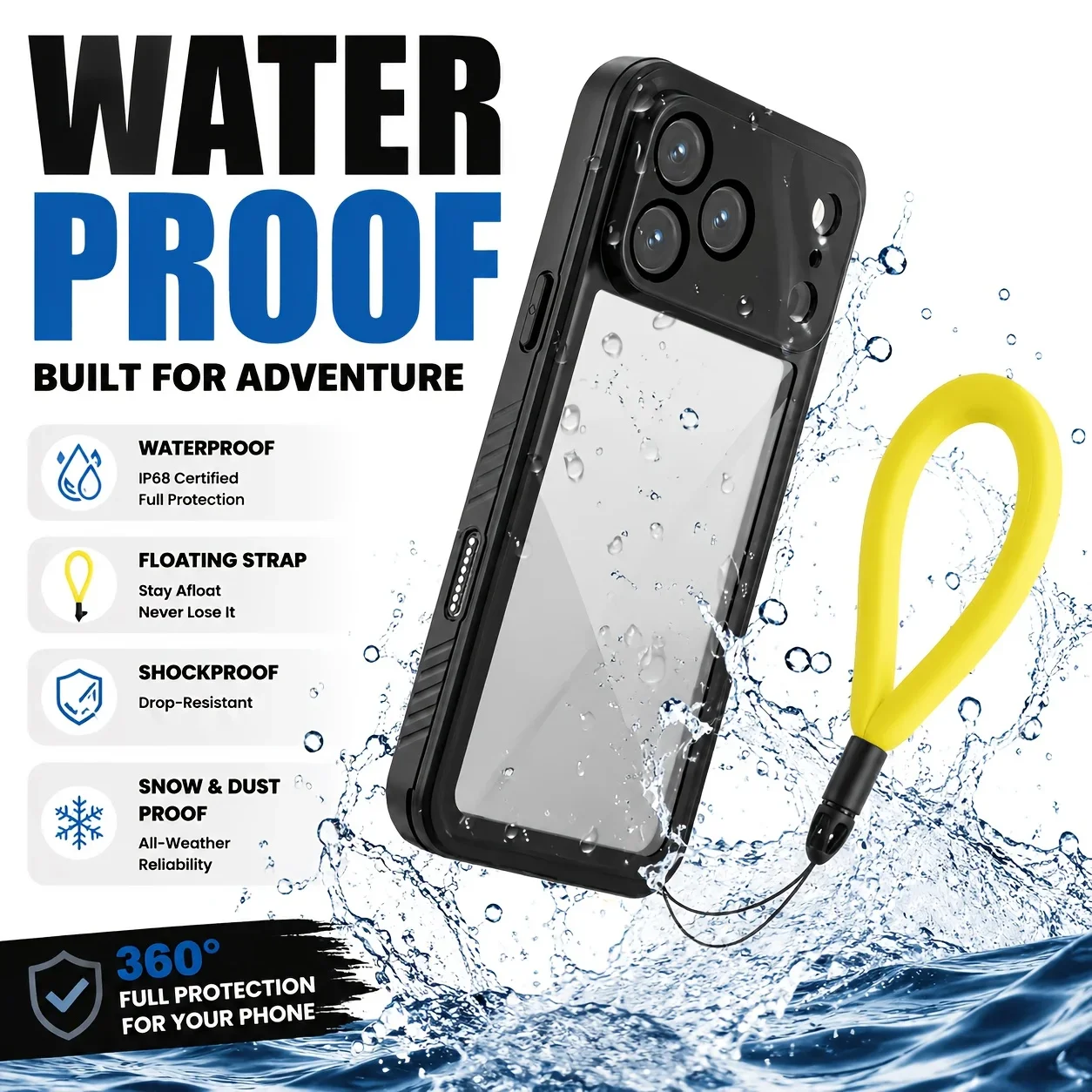 360 °   IP68防水ケース iPhone 17 16 - Photography With Iphone 15 のレビューと価格