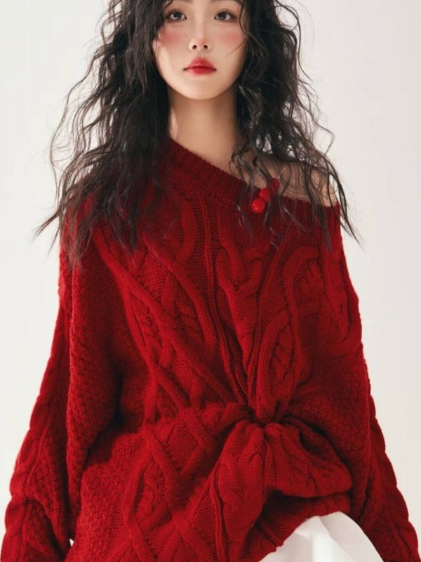 赤いセーターの女の子スタジオアート写真雰囲気感覚写真撮影服甘 - Photography Online のレビューと価格