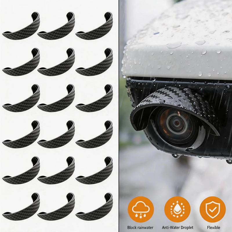 自己粘着式車載カメラ用レインカバー 防水保護カーカメラカバー - Camera Rain Cover のレビューと価格