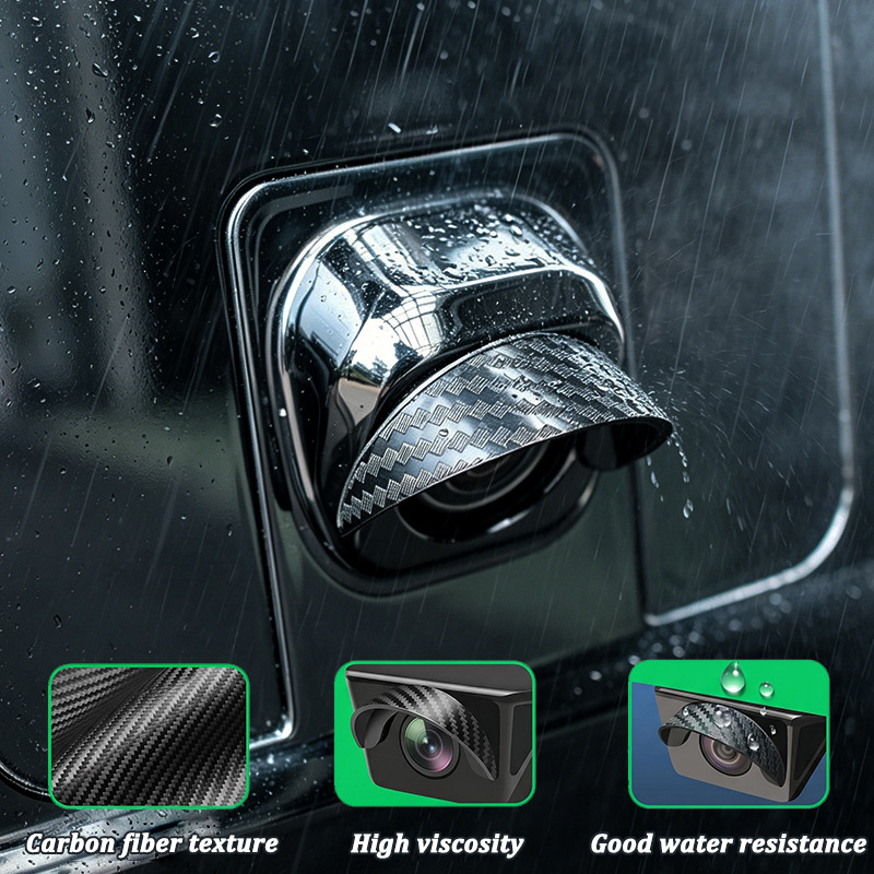 自己粘着式車載カメラ用レインカバー 防水保護カーカメラカバー - Camera Rain Cover のレビューと価格