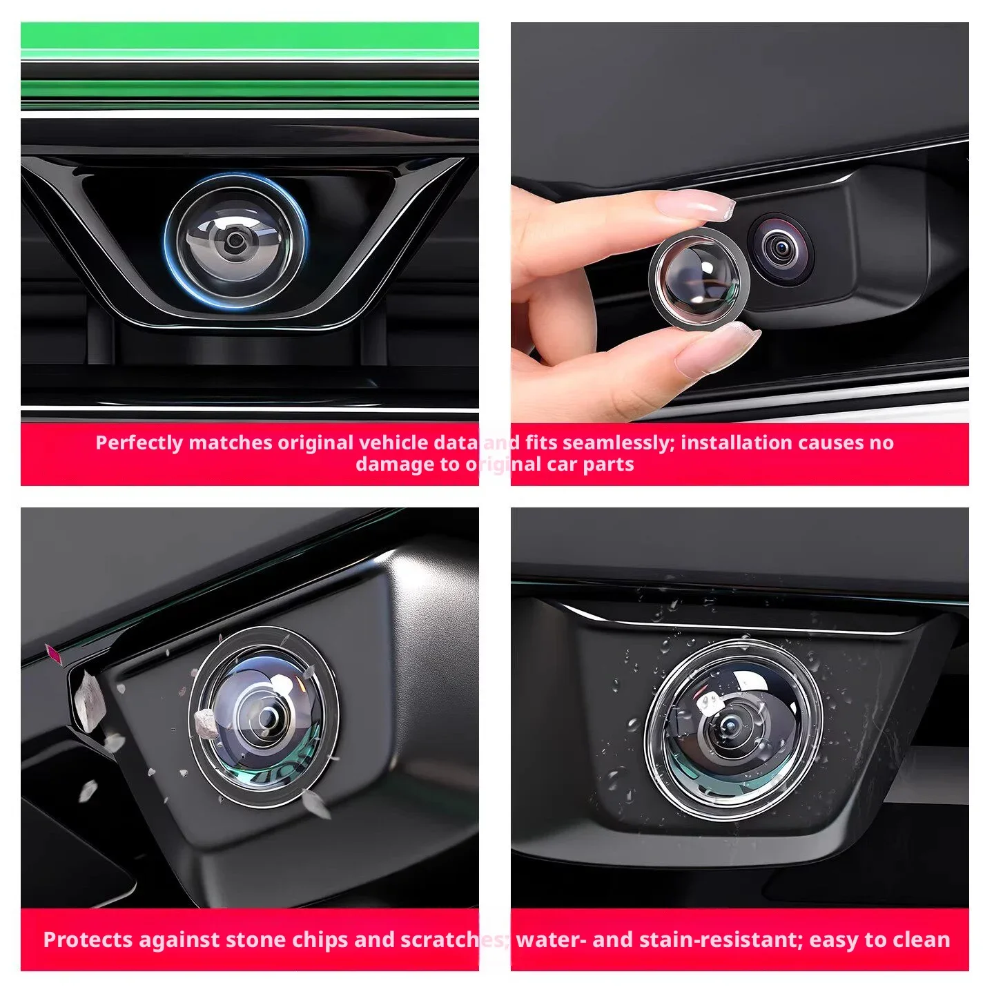 車の前後カメラ保護カバー、雨、砂、石の衝突保護カバー、後退時 - Camera Rain Cover のレビューと価格