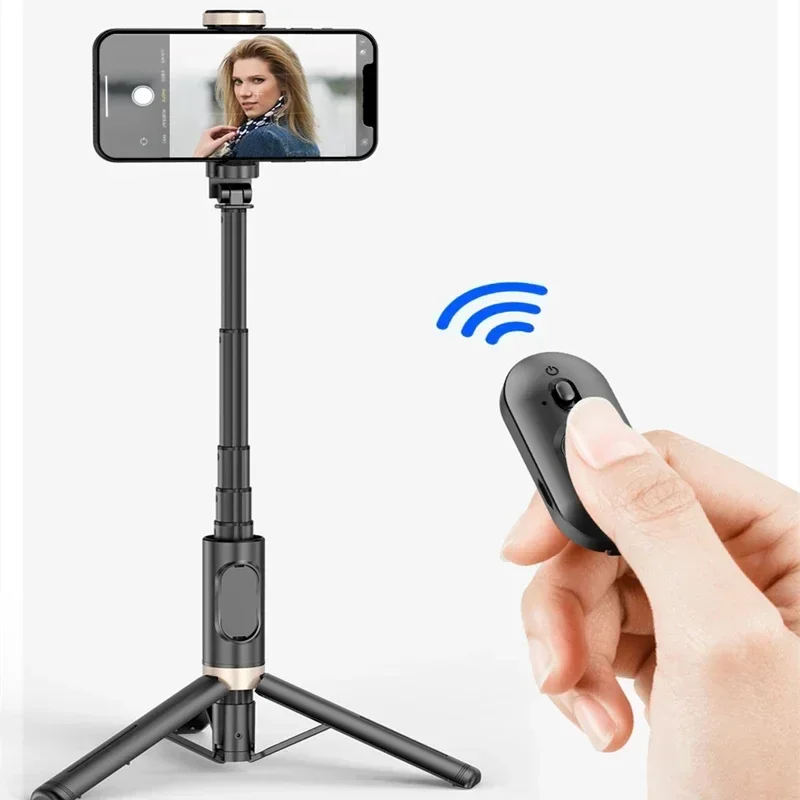 折りたたみ式 Bluetooth 自撮り棒 ワイヤレス三脚  - Photography With Iphone 15 のレビューと価格