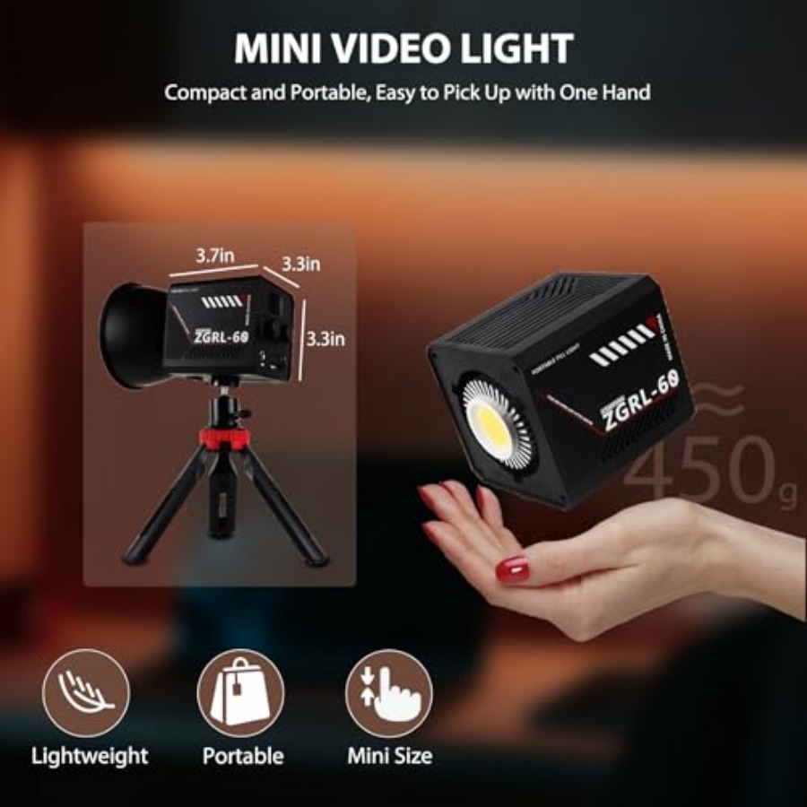 60W COB LED ビデオライト ハンドヘルド ポータブ - Photography Videos のレビューと価格