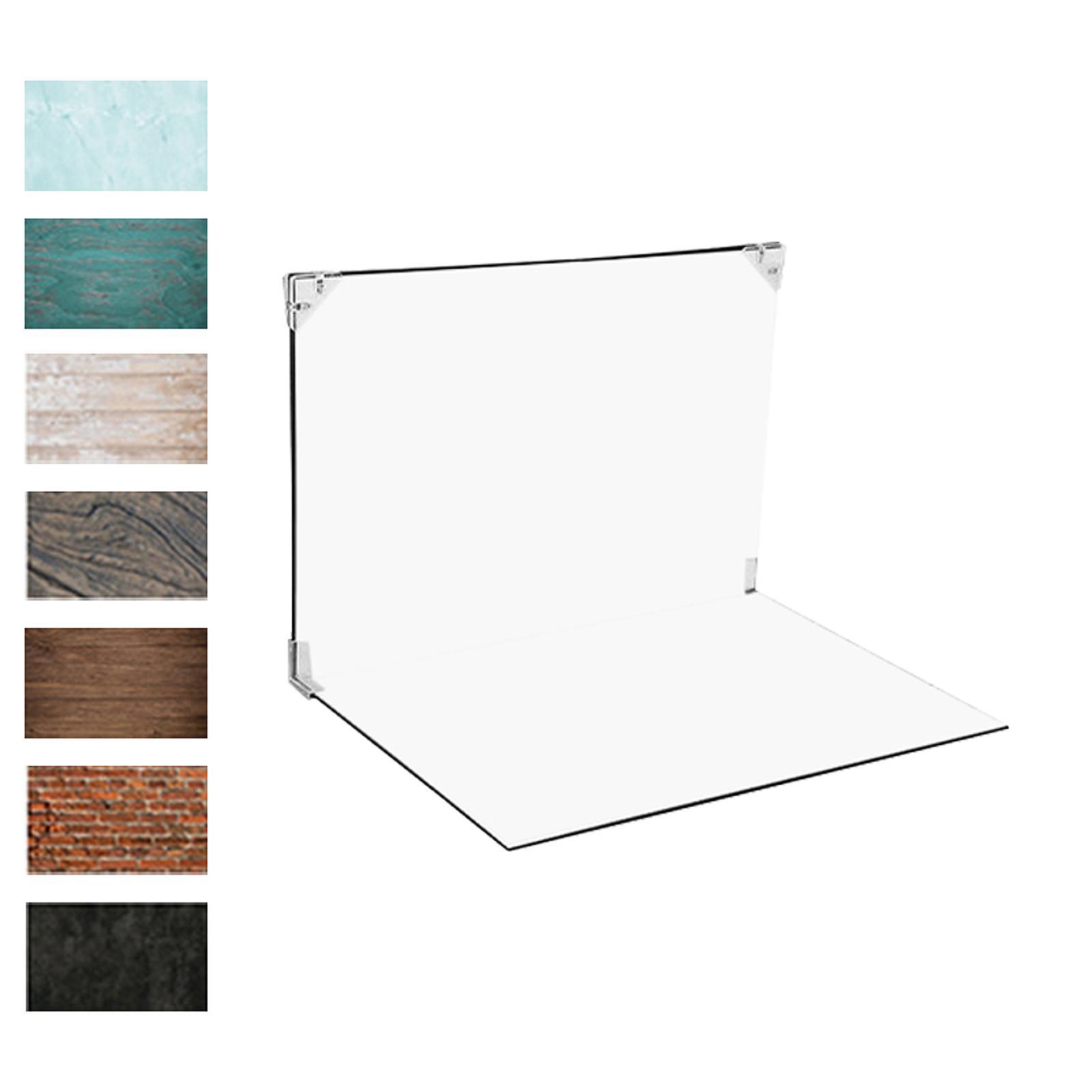 写真撮影用背景キット 反射板付き 7色背景紙 フード、メイク - Backdrop Stand Kit のレビューと価格
