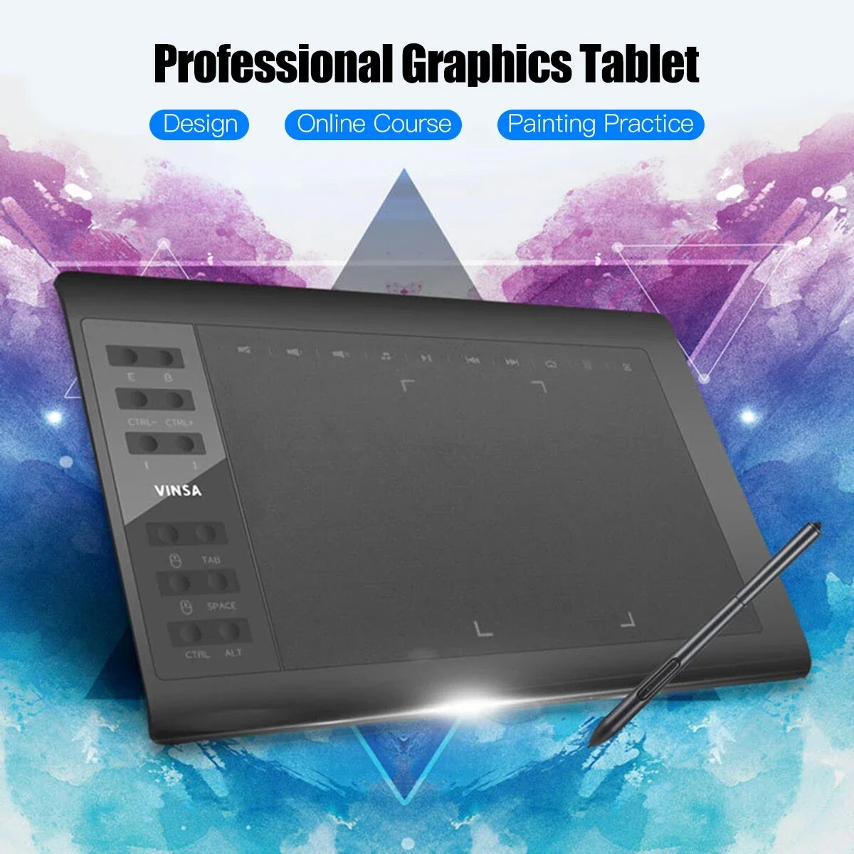 10x6 インチプロフェッショナルグラフィック描画タブレット - Photography Online のレビューと価格