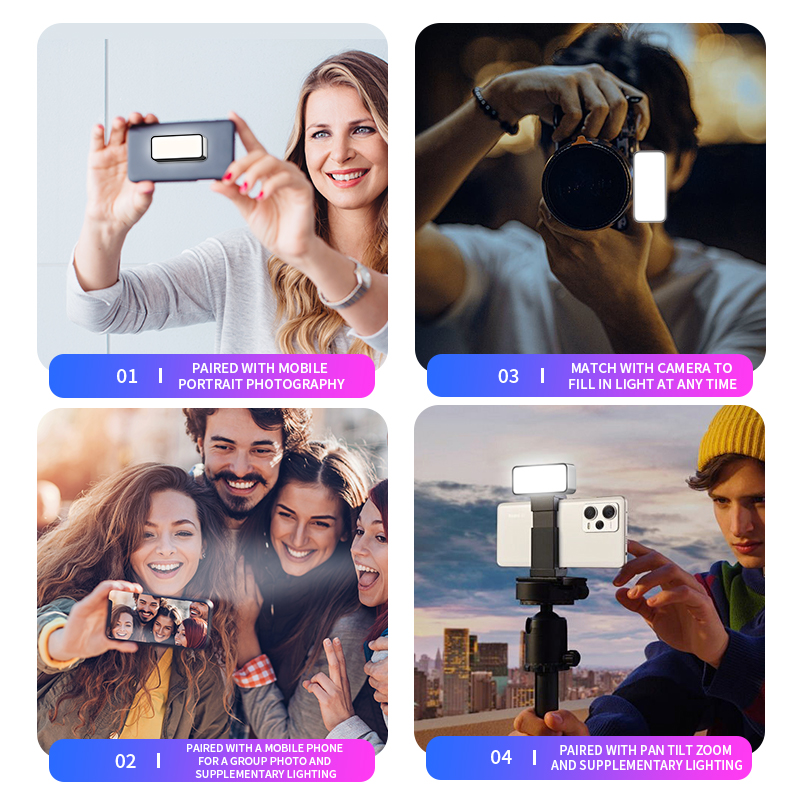 磁気ポータブルミニ Selfie フィルライト調整可能な照明 - Photography With Mobile のレビューと価格