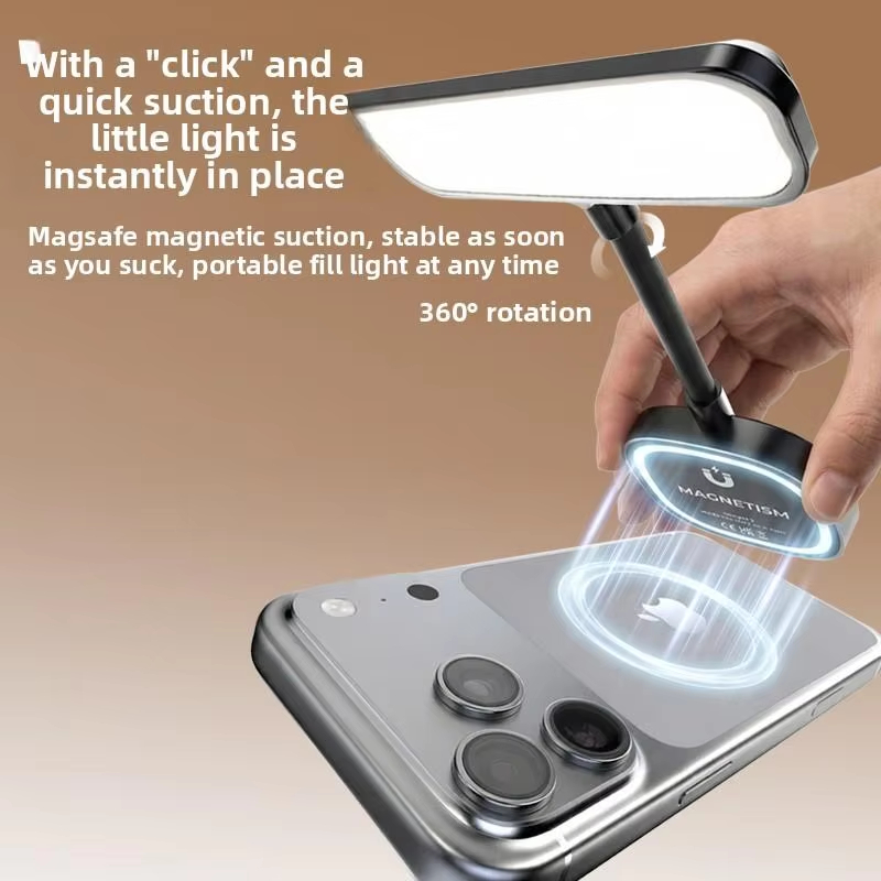 磁気式携帯電話用フィルライト、3色ポータブルミニハンドヘルド - Photography Videos のレビューと価格