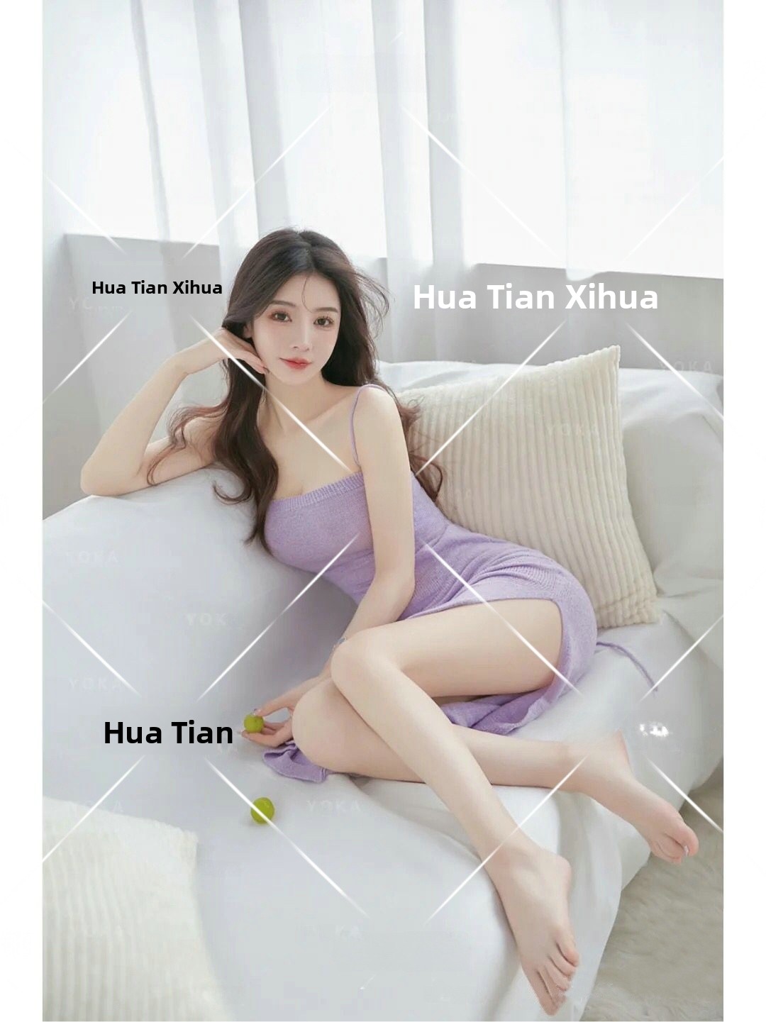 新しいファッショナブルなストラップドレス写真スタジオガールフ - Photography Young のレビューと価格