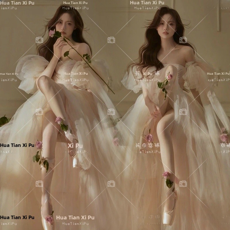 甘い雰囲気の春の韓国風写真撮影衣装若い女性向けアート写真撮影 - Photography Young のレビューと価格