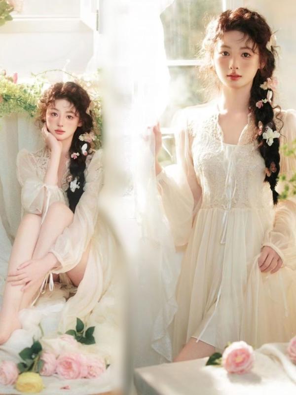 芸術的な写真スタジオのヴィンテージレーススカート、美しい純粋 - Photography Online のレビューと価格