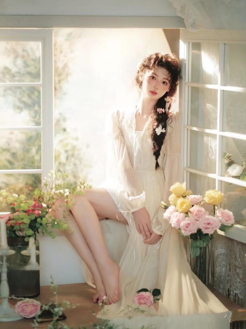 芸術的な写真スタジオのヴィンテージレーススカート、美しい純粋 - Photography Online のレビューと価格