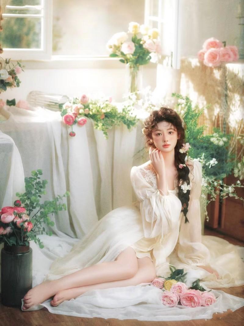 芸術的な写真スタジオのヴィンテージレーススカート、美しい純粋 - Photography Online のレビューと価格