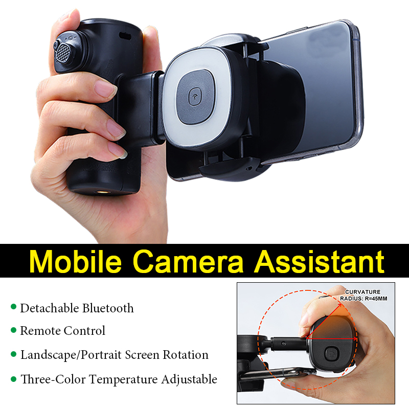 携帯電話用フィルライト、ポータブルハンドル付きモバイルカメラ - Photography Camera のレビューと価格