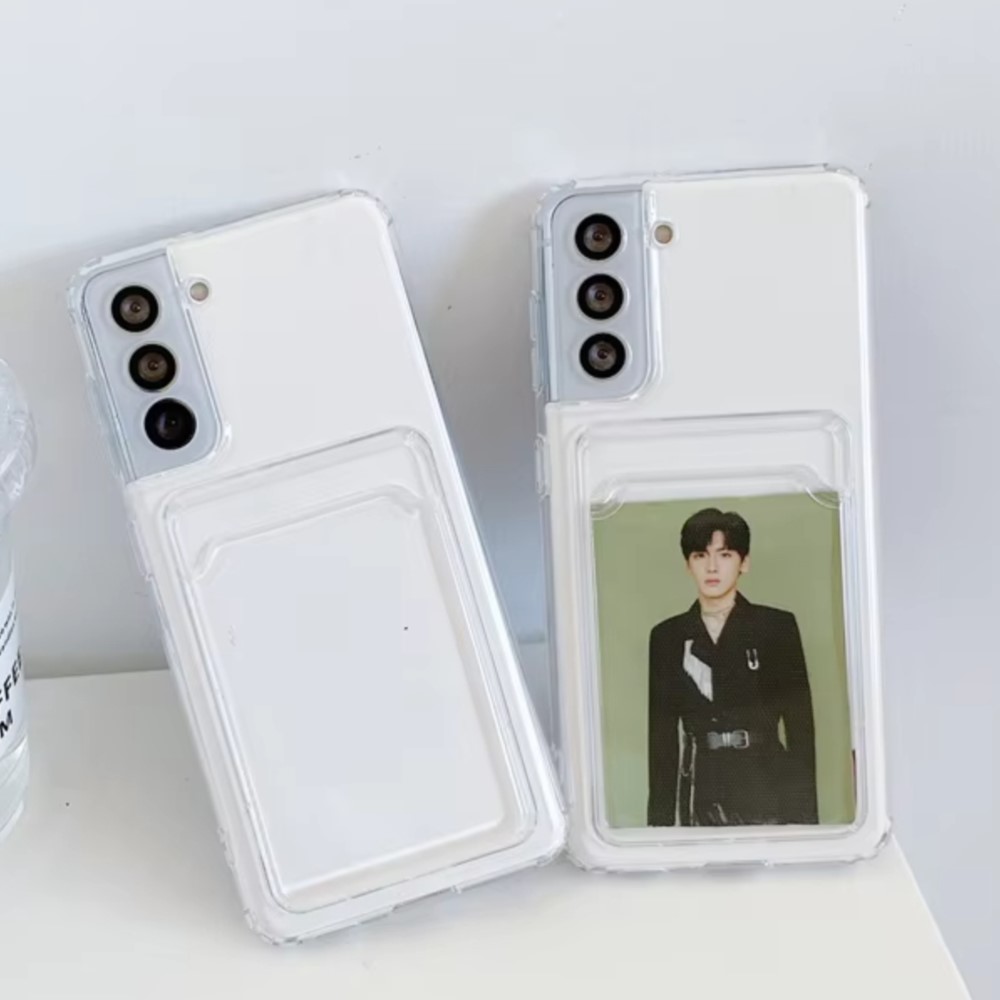 クリアシリコンカードスロットホルダー付きスマホケース Sam - Photography Product のレビューと価格
