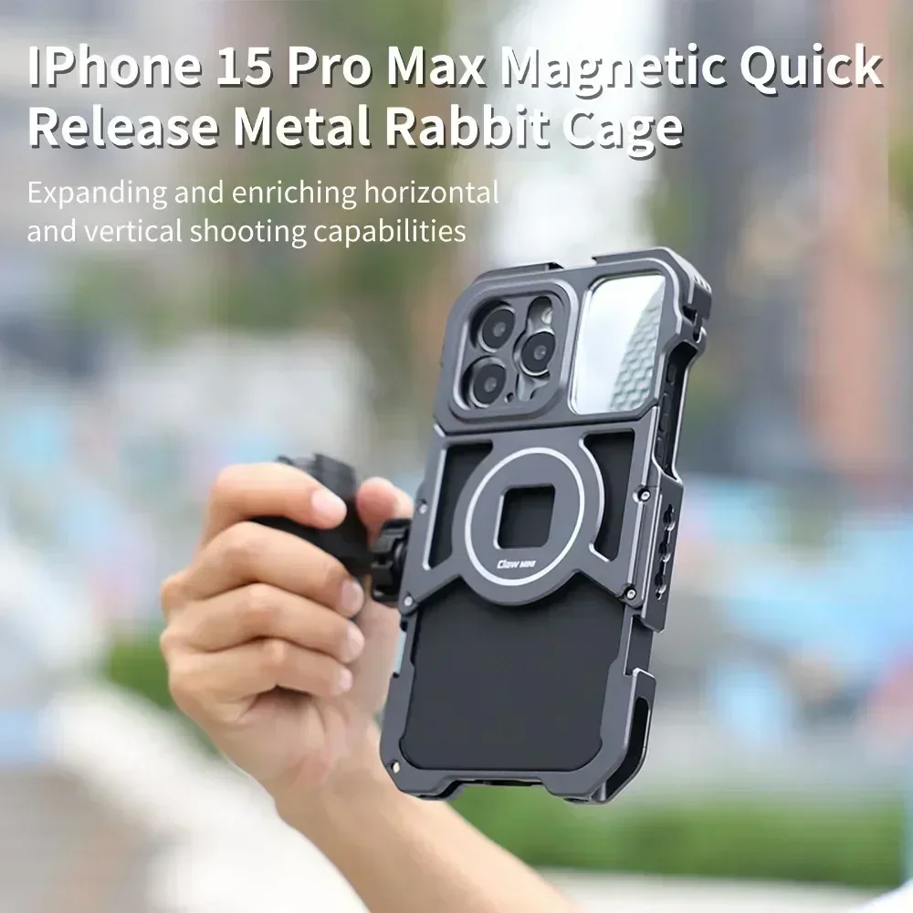 マグネット式クイックリリースフォンケージ ビデオVlogリグ - Photography With Iphone 15 のレビューと価格
