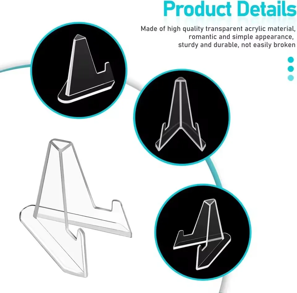 30-1 個三角カードディスプレイスタンドミニアクリルアイド - Photography Object のレビューと価格