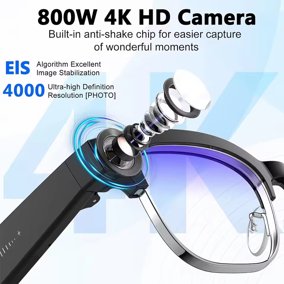 2026年新型 800万画素カメラ搭載スマートグラス メンズ - Photography Product のレビューと価格