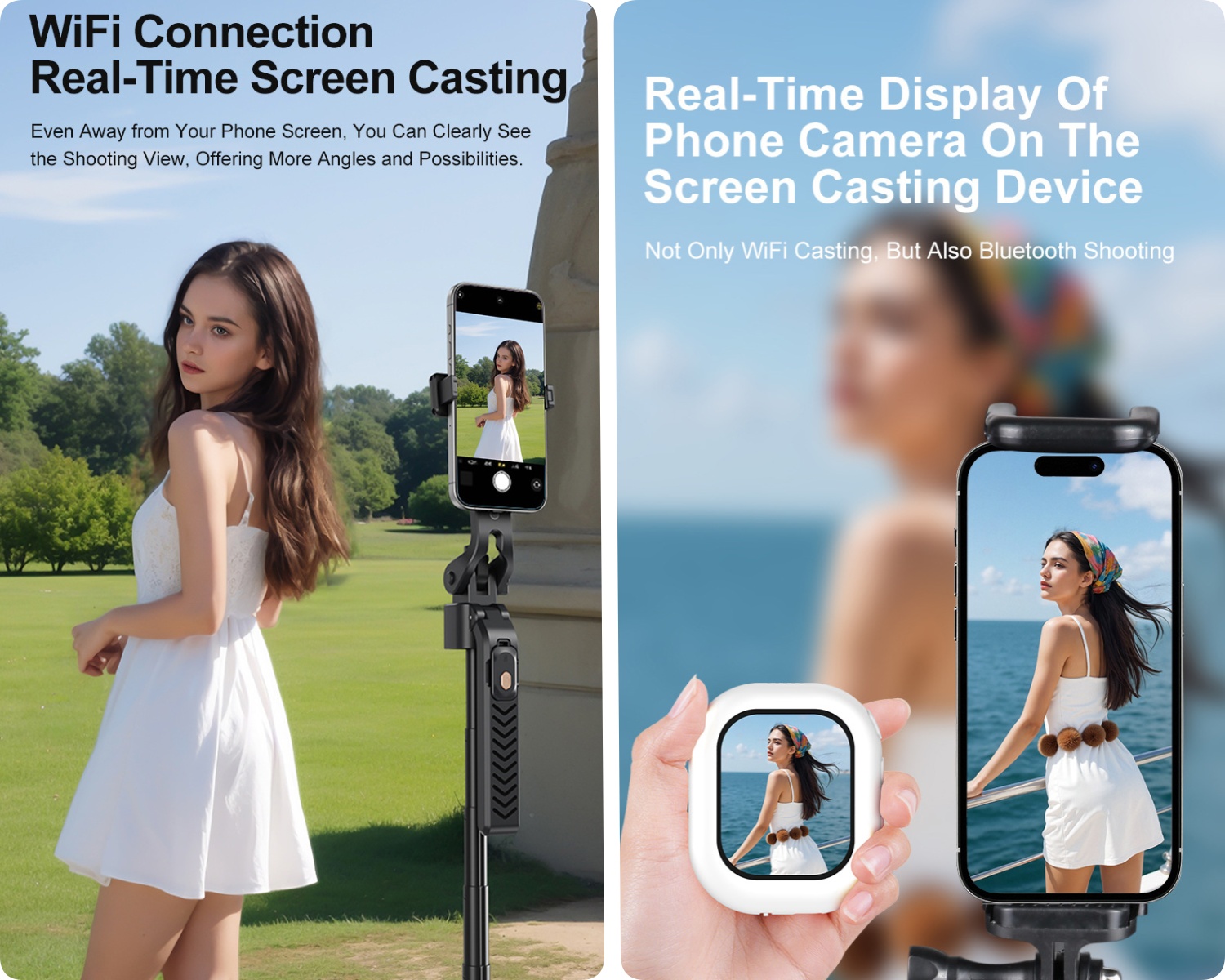 ワイヤレスミニ磁気セルフィースクリーンモニター iPhone - Photography Camera のレビューと価格